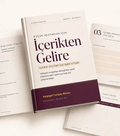 İçerikten Gelire Çalışma Kitabı ürün görseli